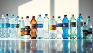 PET water bottles